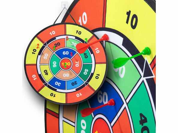 Cible double face à scratch pliable Ø 72 cm