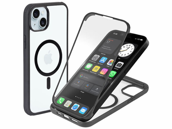 Coque antichoc intégrale pour iPhone 15 Pro compatible MagSafe
