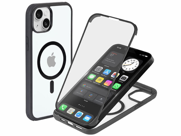 Coque antichoc intégrale pour iPhone 14 Plus compatible MagSafe