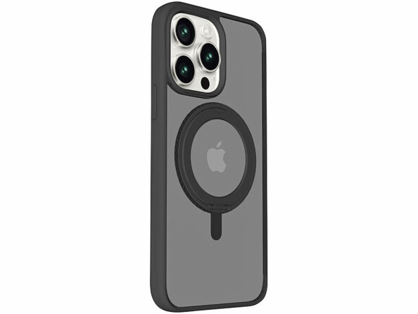 Coque antichoc pour iPhone 14 Pro compatible MagSafe avec support 360°