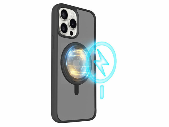 Coque antichoc pour iPhone 14 Pro Max compatible MagSafe avec support 360°