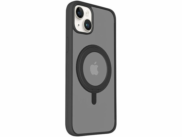 Coque antichoc pour iPhone 15 Plus compatible MagSafe avec support 360°
