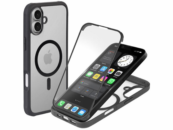 Coque intégrale 360° pour iPhone 16 compatible MagSafe