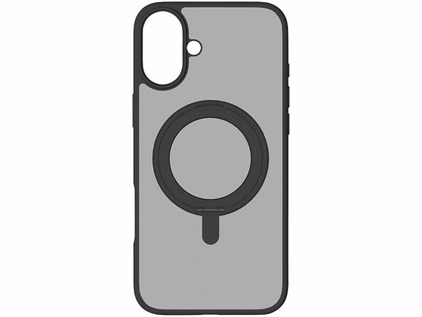 Coque antichoc pour iPhone 16 Plus compatible MagSafe avec support 360°