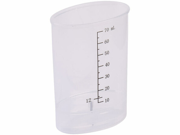 verre mesureur 70 ml vu de face