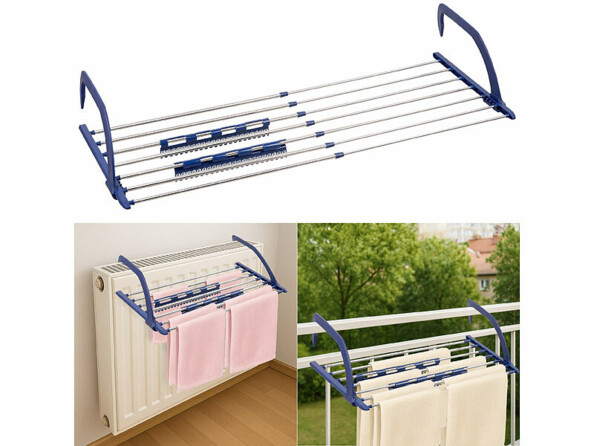 Étendoir à linge pour radiateur et balcon
