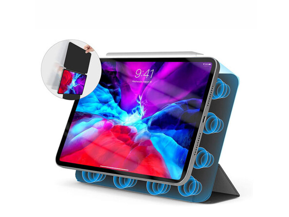 étui magnétique pour iPad Pro 12,9" avec veille automatique