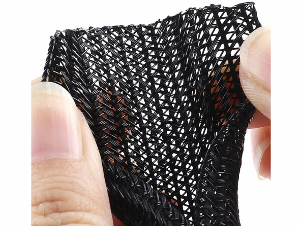 Gaine à fermeture auto pour câble coloris noir 3 m