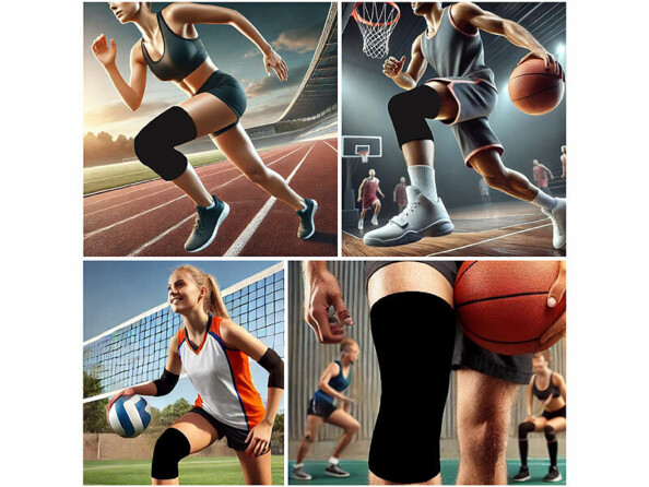 Genouillère à scratch avec gel chaud / froid