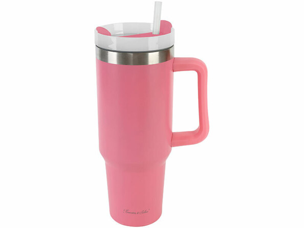mug isotherme 1,2 L à double paroi rose