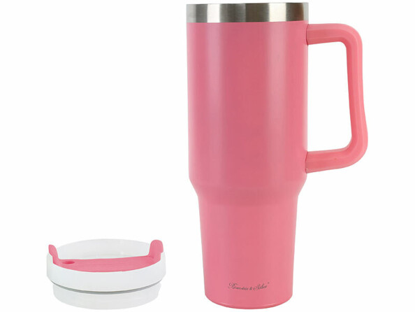 tasse à café isotherme 1,2 L à double paroi rose