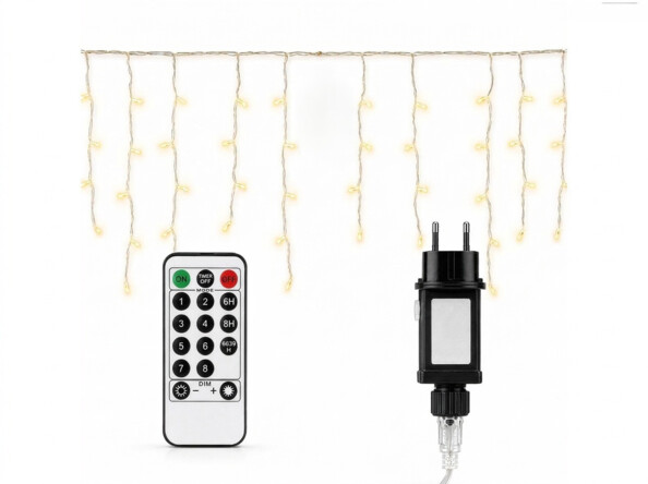 Guirlande stalactite LED d'extérieur télécommandée - 5 m