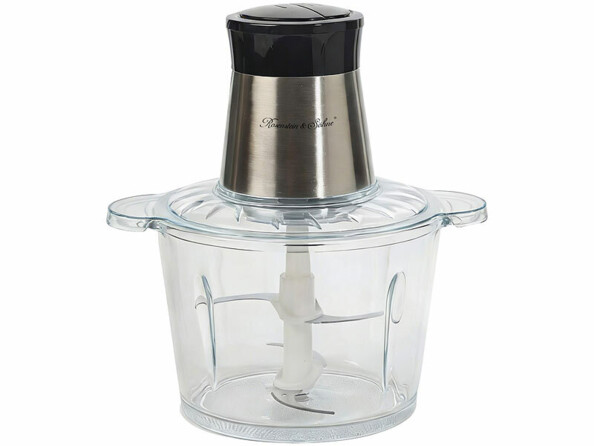 Hachoir 400 W avec 4 lames et bol en verre
