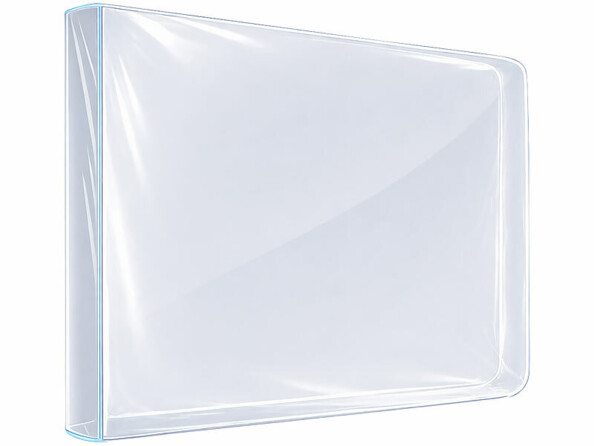 Housse pour matelas 140 x 200 cm transparente vue de face