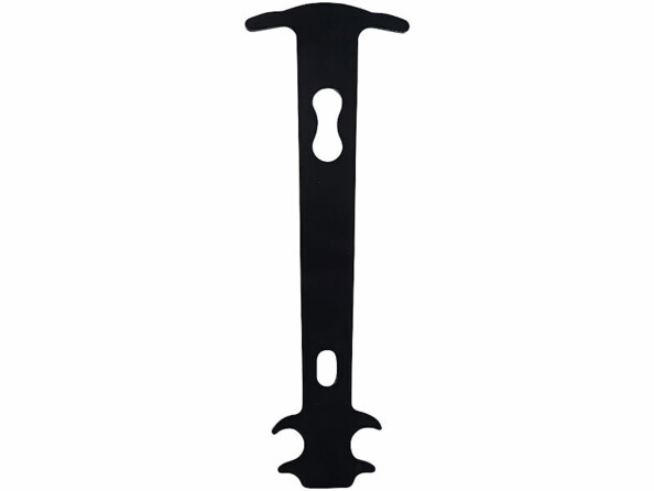 crochet à chaîne vu de face