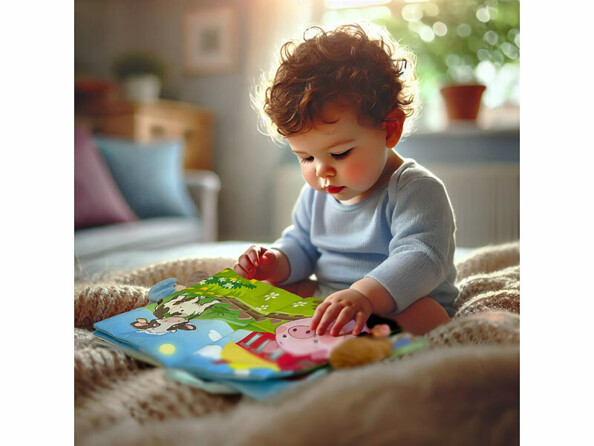 Livre en tissu bébé "La ferme"