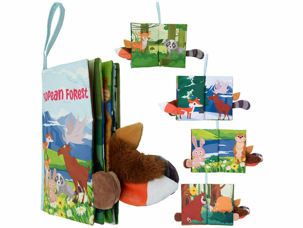 Livre 1er âge en tissu bébé "La forêt"