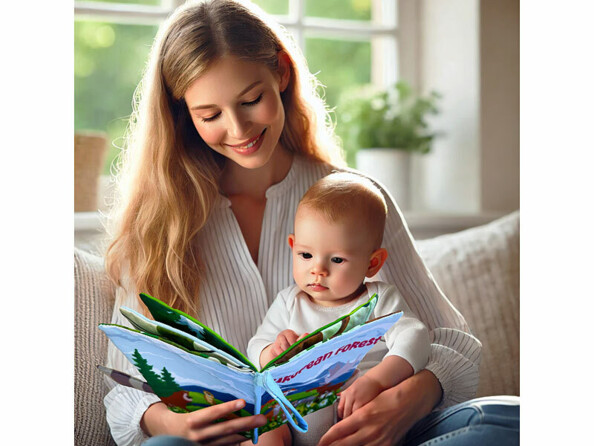 Livre sensoriel en tissu bébé "La forêt"