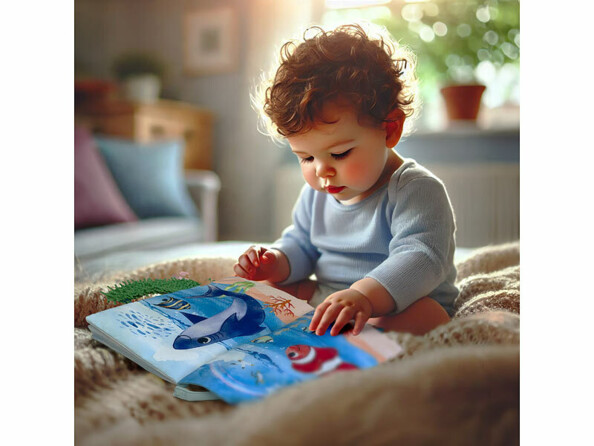 Livre en tissu bébé "La mer"