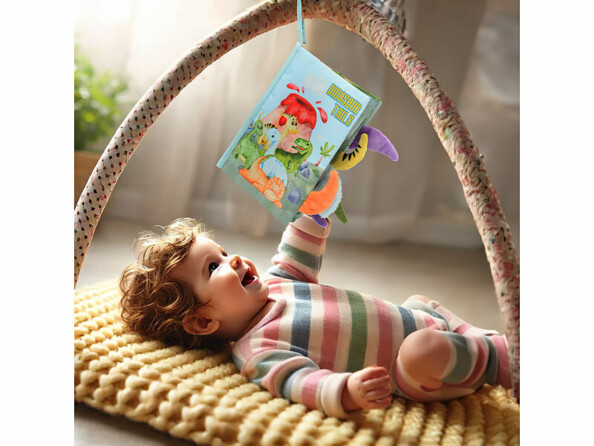 Livre en tissu bébé "Les dinosaures"