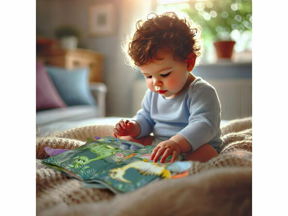 Livre en tissu enfant "Les dinosaures"