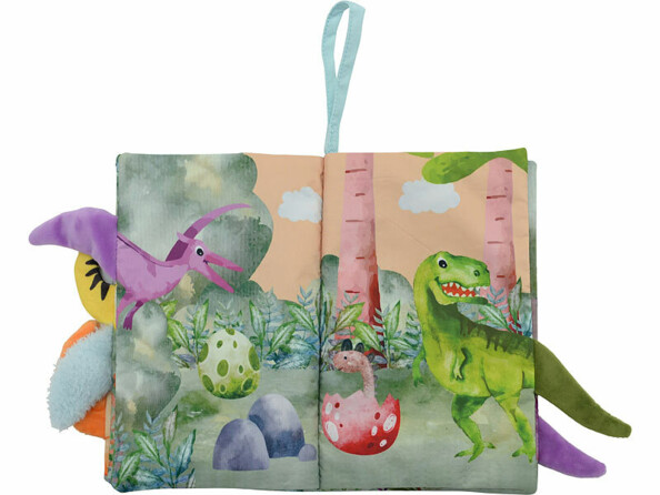 Livre en tissu bébé "Les dinosaures"