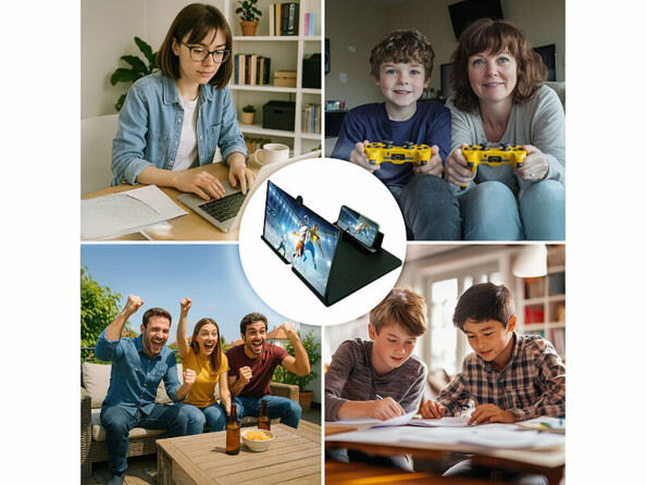 Loupe écran agrandissant pour smartphone 12" - coloris noir