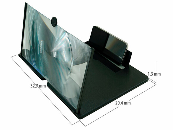 Loupe écran agrandisant pour smartphone 16" coloris noir