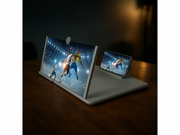 Loupe écran agrandissant pour smartphone 18" coloris blanc