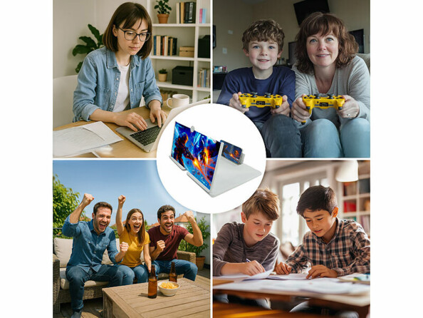 Loupe écran agrandissant pour smartphone 16" coloris blanc