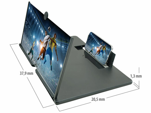 Loupe écran grossissant pour smartphone 18" coloris noir