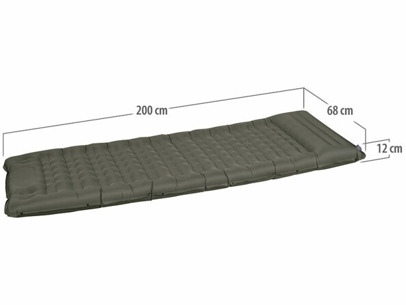 Matelas gonflable avec pompe à pied et sac