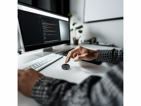 Mini souris sans fil rechargeable RF et bluetooth 5.2 Ø 4cm