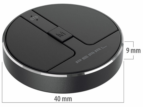 Mini souris sans fil rechargeable RF et bluetooth 5.2 Ø 4cm