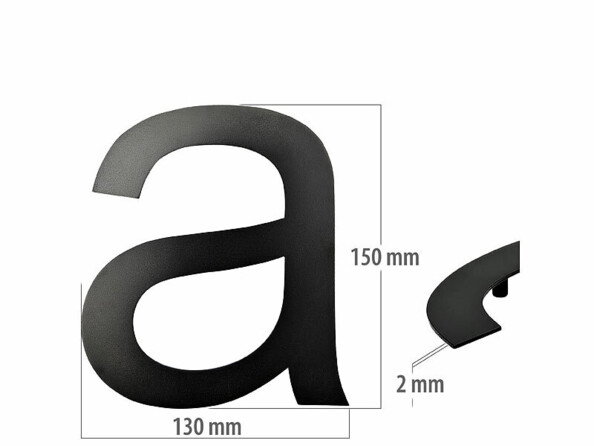 Numéro de maison en métal "A"