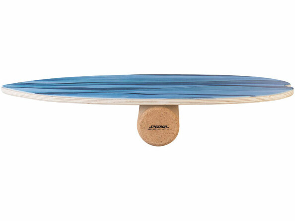 Planche d'équilibre en bois avec rouleau