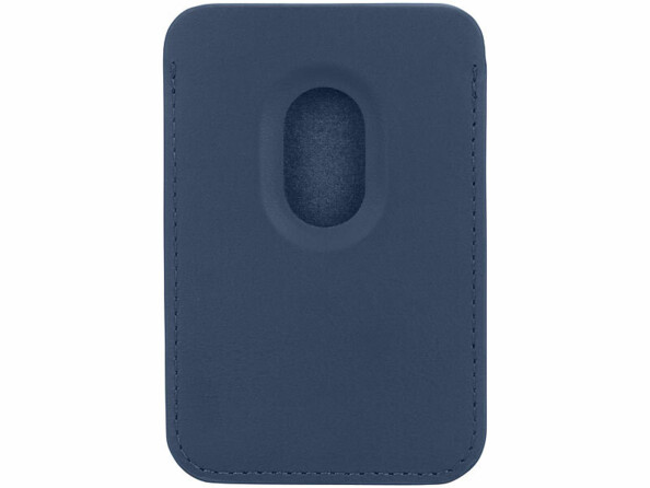 Porte-carte RFID magnétique compatible MagSafe bleu marine