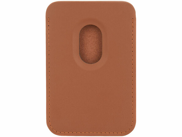 Porte-carte RFID compatible MagSafe marron