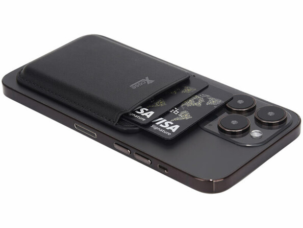 Etui CB RFID magnétique compatible MagSafe noir