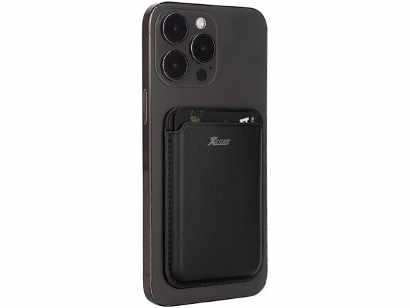 Porte-carte RFID magnétique compatible MagSafe noir