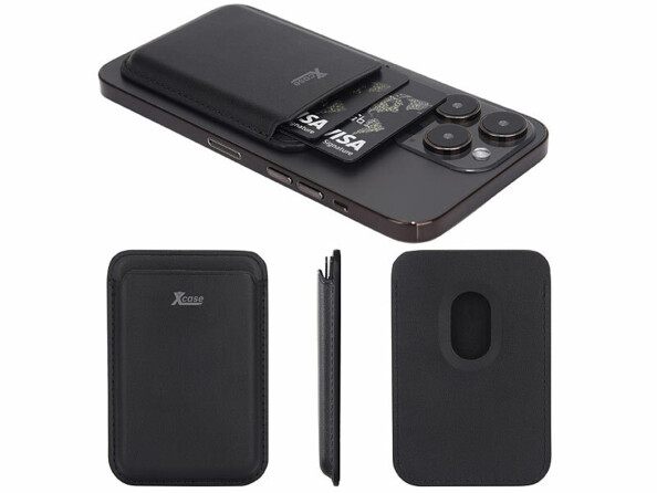 Porte-carte RFID magnétique compatible MagSafe noir