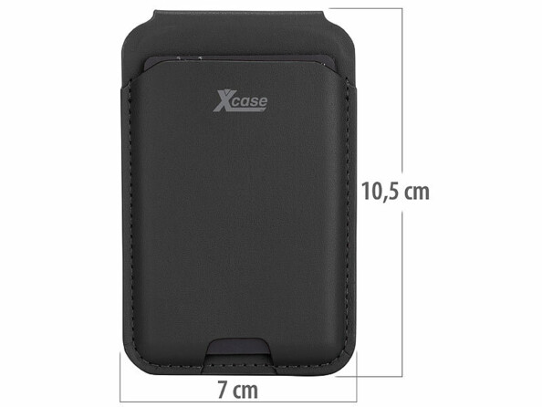 Porte-carte RFID magnétique MagSafe fonction support noir