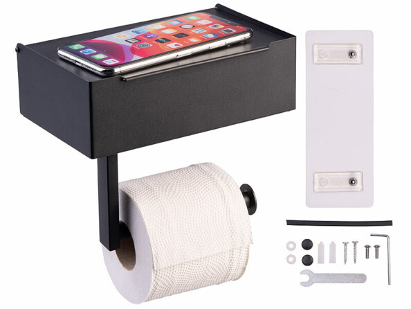 porte rouleau papier toilettes mural boîte lingette