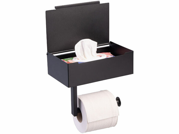 porte rouleau papier toilettes mural boîte lingette