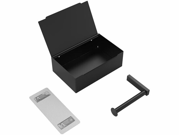 porte rouleau papier toilettes mural boîte lingette