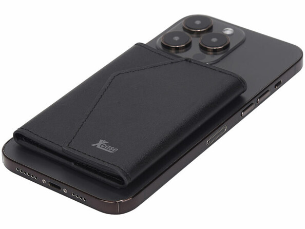 Portefeuille RFID magnétique MagSafe avec support noir