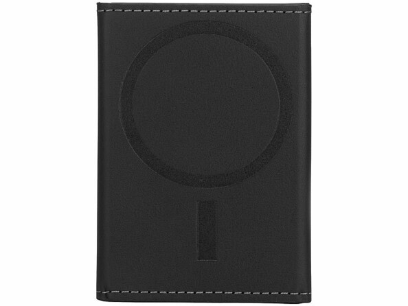 Portefeuille RFID magnétique MagSafe avec support noir