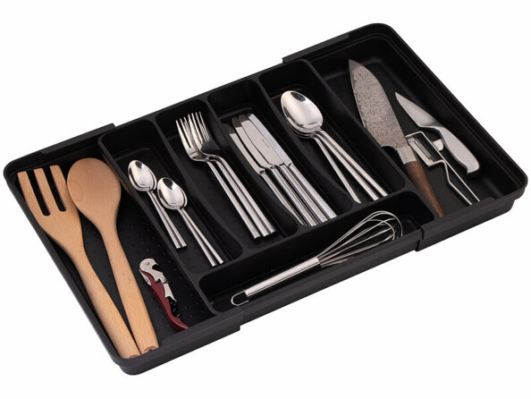 rangement extensible de couverts pour tiroir