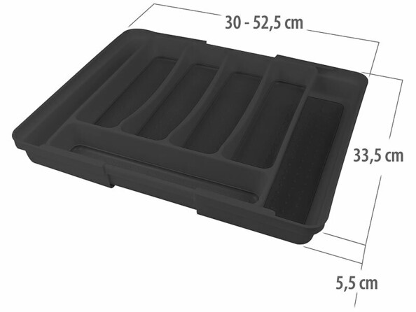 organisateur extensible de tiroir pour couverts