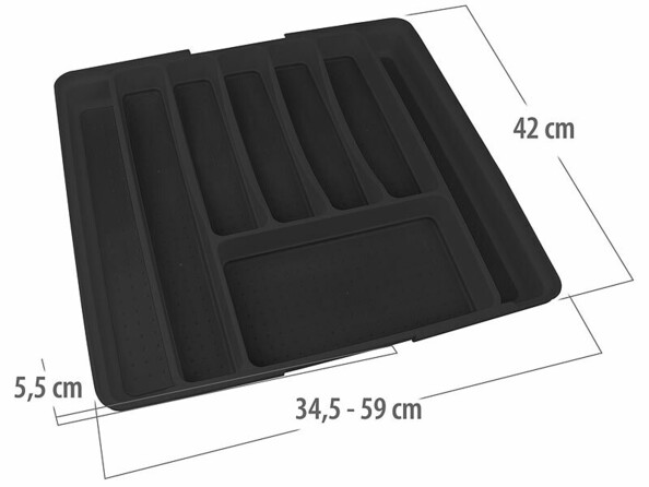 organiseur à couverts extensible pour tiroirs